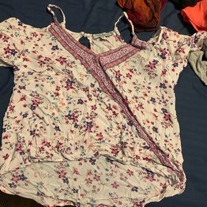 Cold shoulder blouse